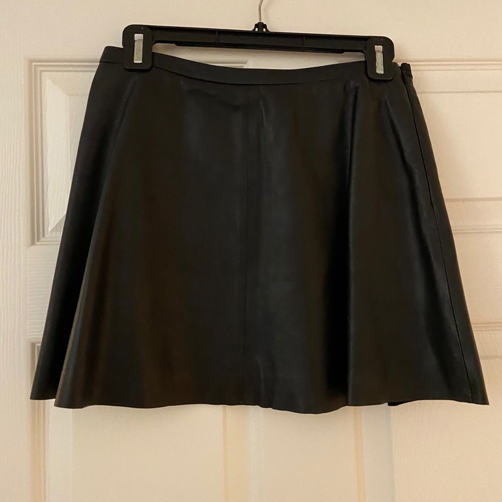 BCBG Leather Mini Skirt